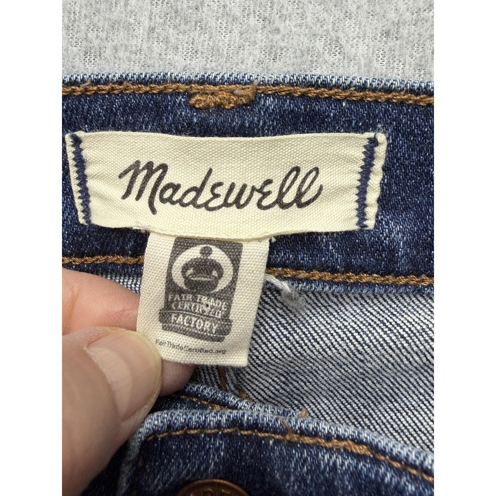 Madewell Mid Rise Perfect Vintage Jeans Womens 27 Blue Medium Wash Straight - Picture 10 of 14